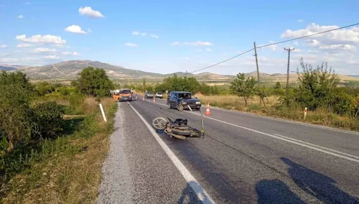 Denizli’de motosiklet kazası: Sürücü hayatını kaybetti